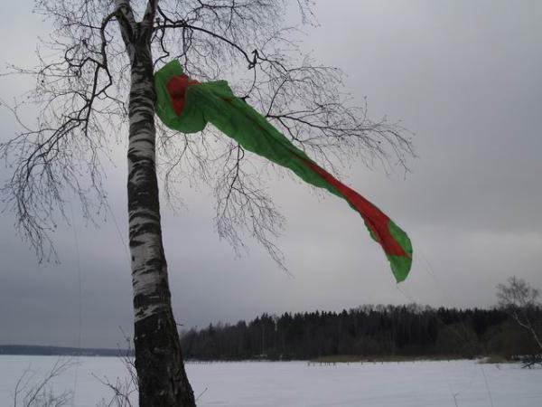 Он гордо развевался на ветру...